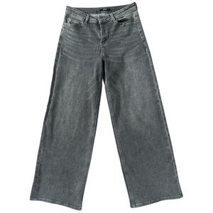 Oneso Wide Leg Mid Rise Jeans Grey Size 29